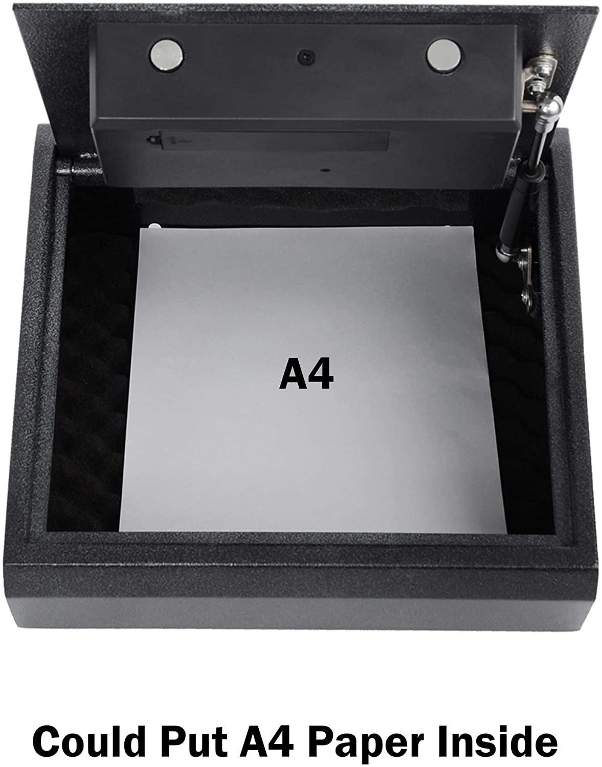 Secure Your Valuables: Robust Wall Safe with Gas Spring Design.